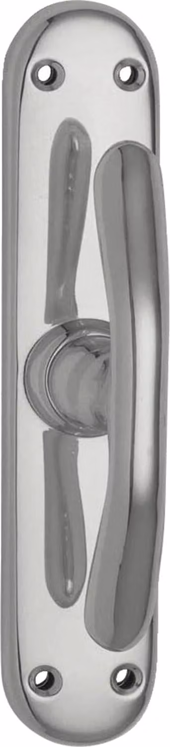 GRUNDMANN ELEGANT 521 - guida per finestre - curvo, alluminio lucido, 1 pezzo | Ferramenta Maniglia per finestre