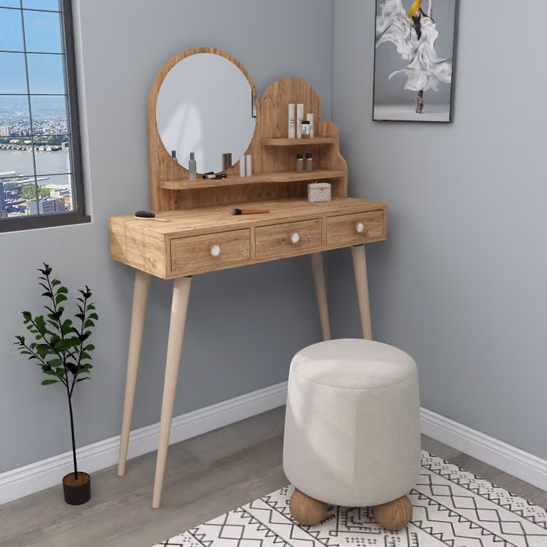 Skye Decor, Ruges - Atlantic Pine, specchiere, pino atlantico, 130,8 x 74 x 35 cm