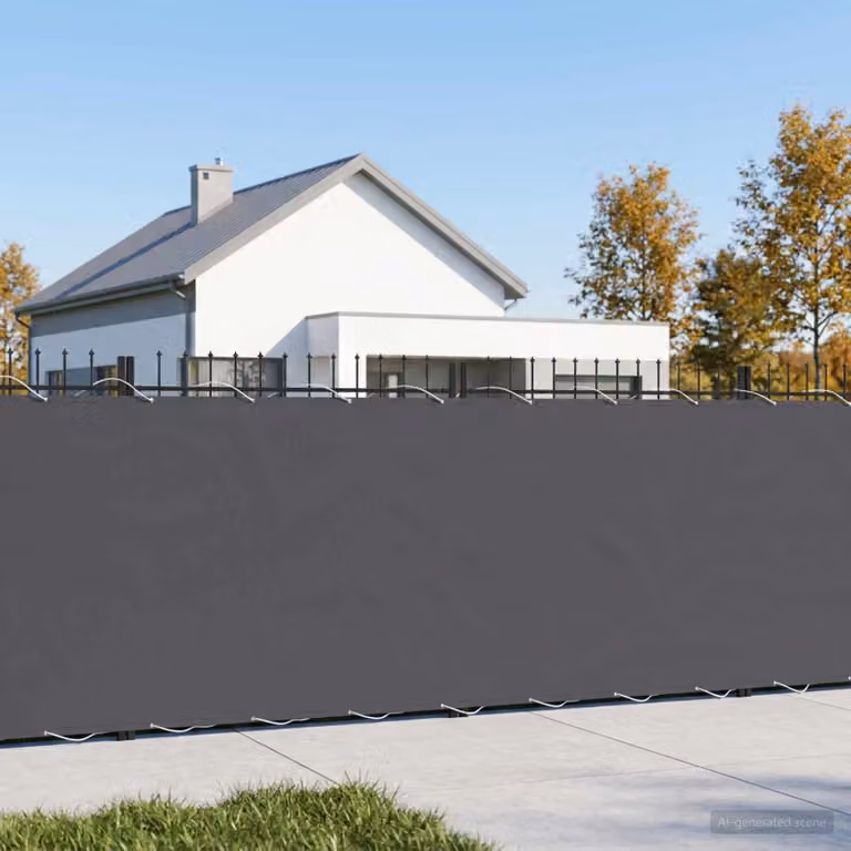 Schermo di privacy per balcone vidaXL in poliestere, colore antracite, L: 25 m, H: 1,2 m