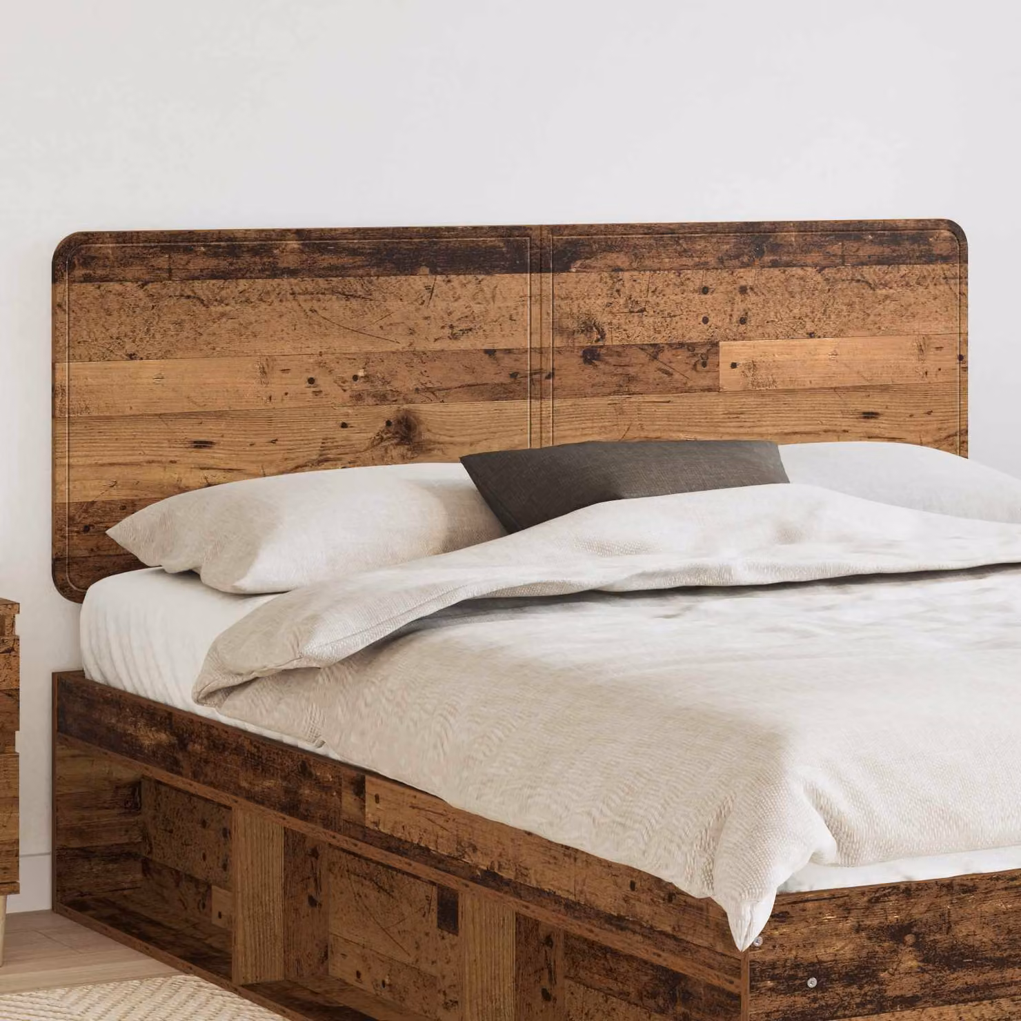 Testiera per letto moderna vidaXL in legno ingegnerizzato color marrone