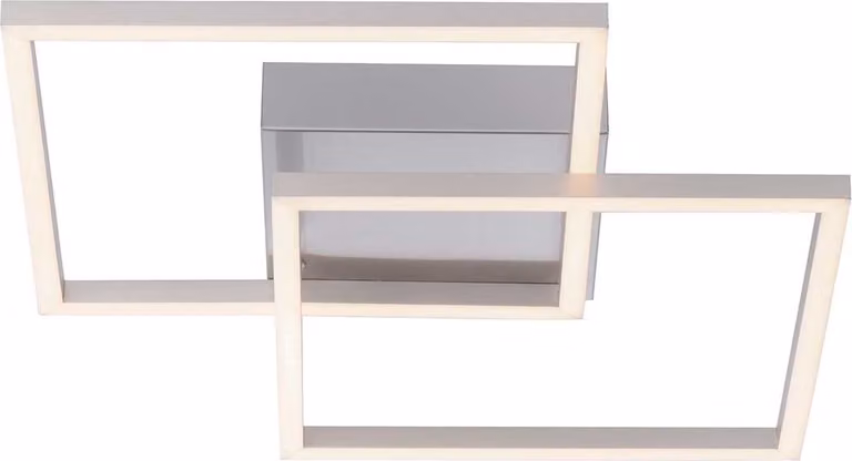 Plafoniera LED, colore acciaio, mobile, L 35,9 cm