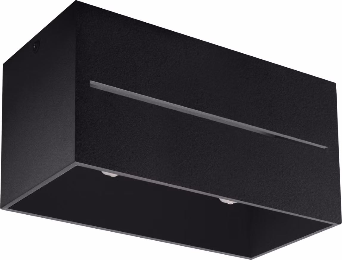 LUMILO Lampada da soffitto BASALT 2 G9 Alluminio nero