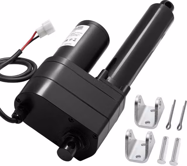 Attuatore Lineare 12V OK648-A Spinta 9000 N Corsa 150 mm con Staffe di Montaggio IP65 in Lega di Alluminio Robusto per Sistemi di Sollevamento