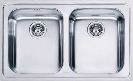 Franke Logica - Lavello LLX 620, 790x500 mm, acciaio inox 101.0199.870