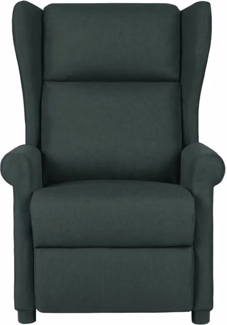 Poltrona Reclinabile in Tessuto Verde Scuro 340955