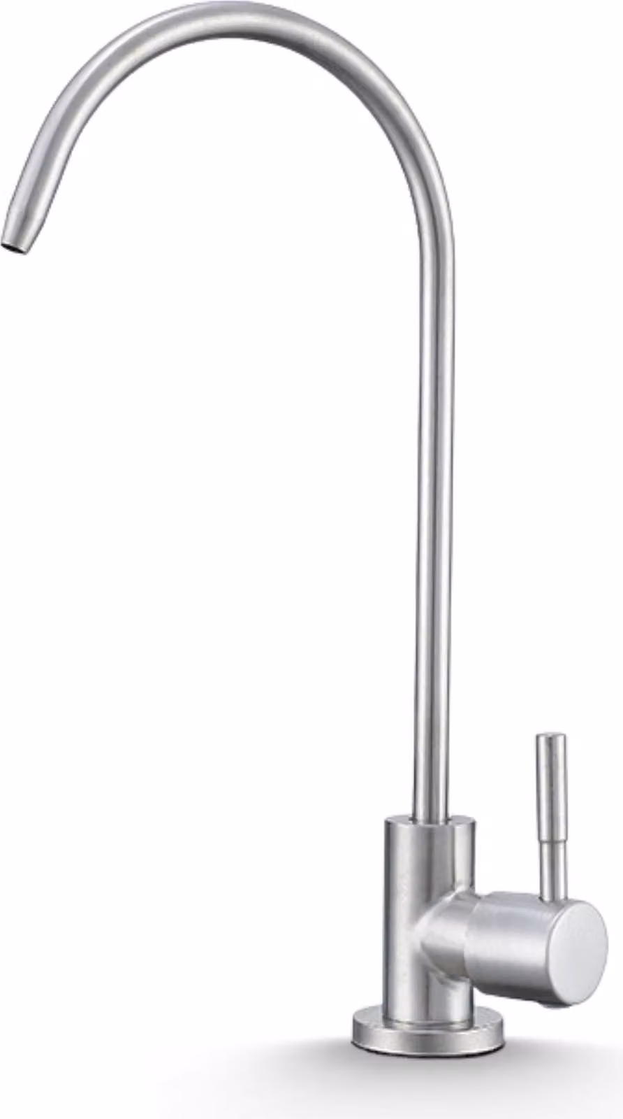Rubinetto per acqua filtrata Ari in acciaio inox SUS304 satinato, beccuccio girevole 360 gradi, cartuccia Vetroceramica, per osmosi e lavello