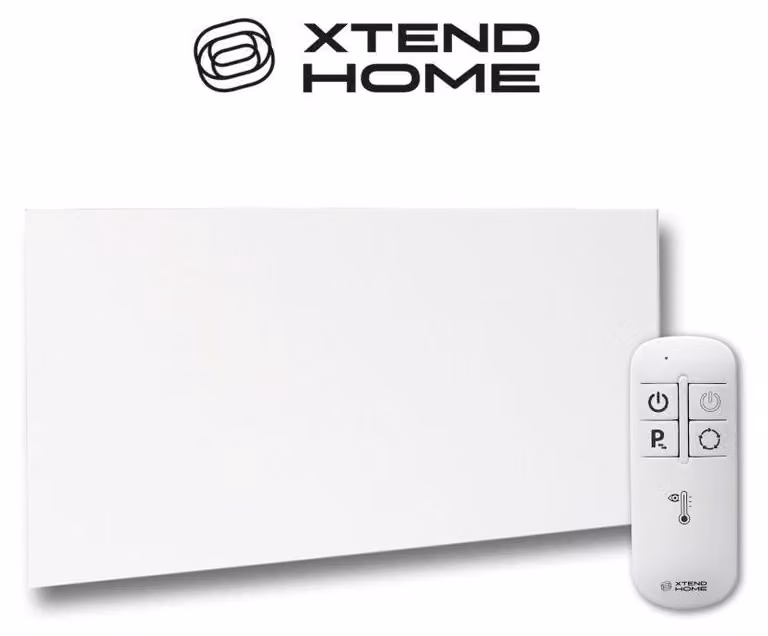 Pannello riscaldante a infrarossi Xtend Home, senza cornice, 300W, 230V, bianco, Wi-Fi, Tuya