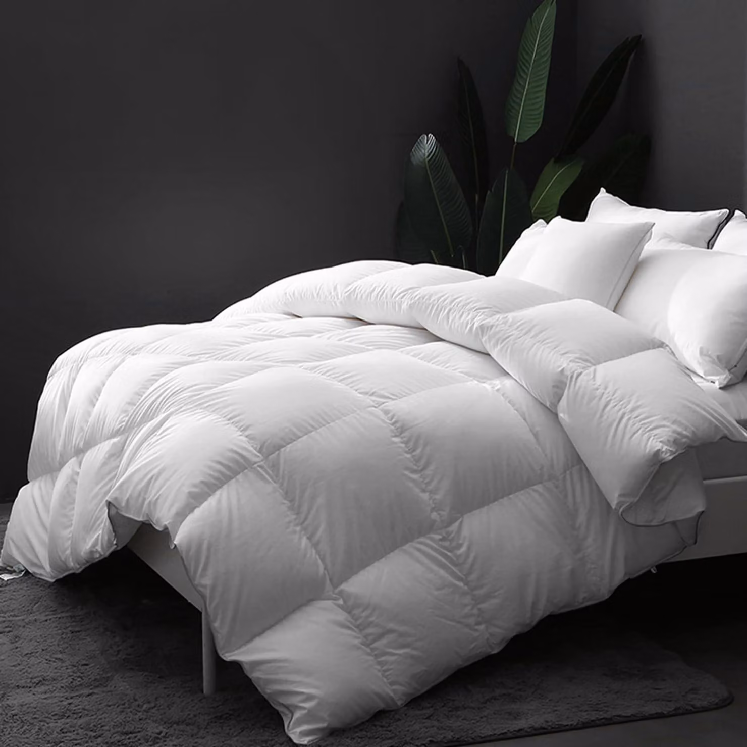 Piumino invernale per letto, dimensioni 135x200 cm, 100% Cotonelogico
