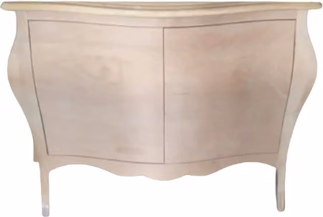 Mobile Como MOBILI 2G con 2 ante in legno massello di pino grezzo, L: 120 cm, P: 54 cm, H: 94 cm
