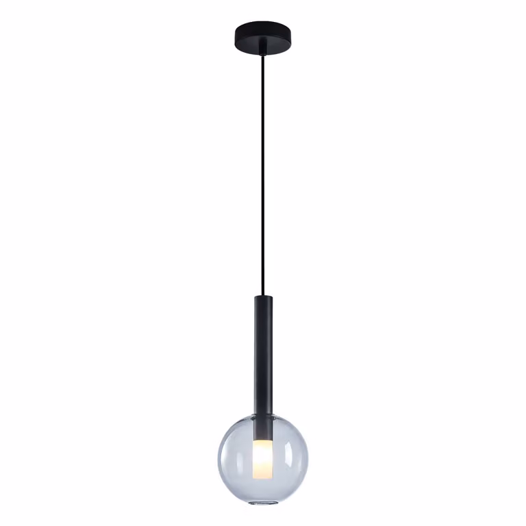 Lampada a sospensione NIKO nera 1xG9x9W in vetro, dimensioni: 143x15x15 cm, IP20 Milagro