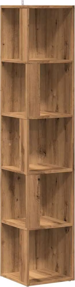 Mobile Angolare Rovere Artigianale 33x33x165 cm in Truciolato