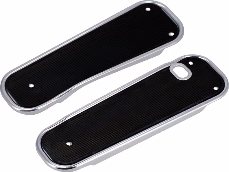 Set: pedane, destra e sinistra, gomma nera - per Simson KR51 Schwalbe