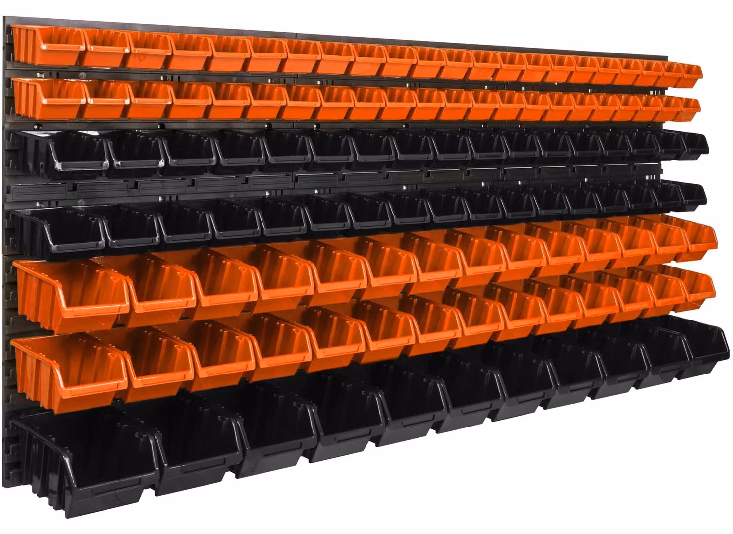 Pannello portattrezzi da parete - 180 x 78 cm - 117 scomparti - Ideale per garage, officina, magazzino