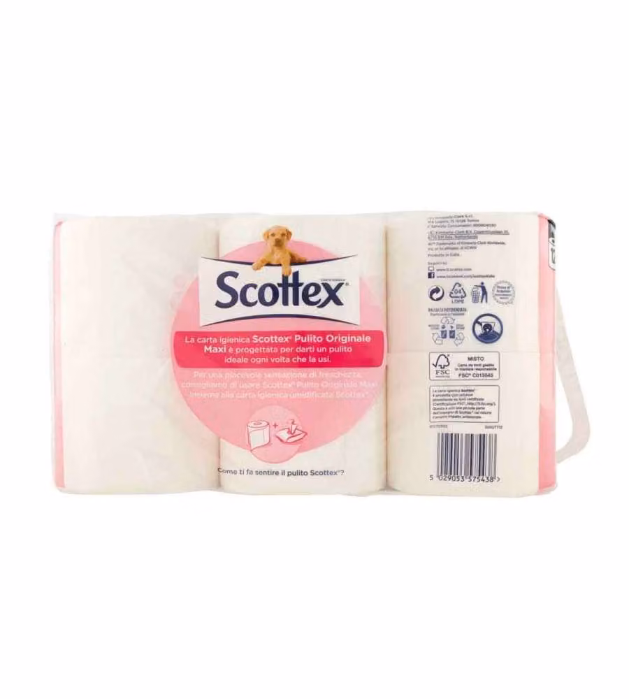 Scottex Pulito Maxi Carta Igienica 12 pz