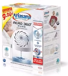 Kit contenitore assorbiumidità inodore Pure AERO 360 Ariasana, colore bianco, 450 g