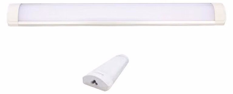 Ciabatta multipresa a LED, 45 W, 6500 K, angolo di emissione 130°, collegabile fino a 20 unità, alluminio, bianca