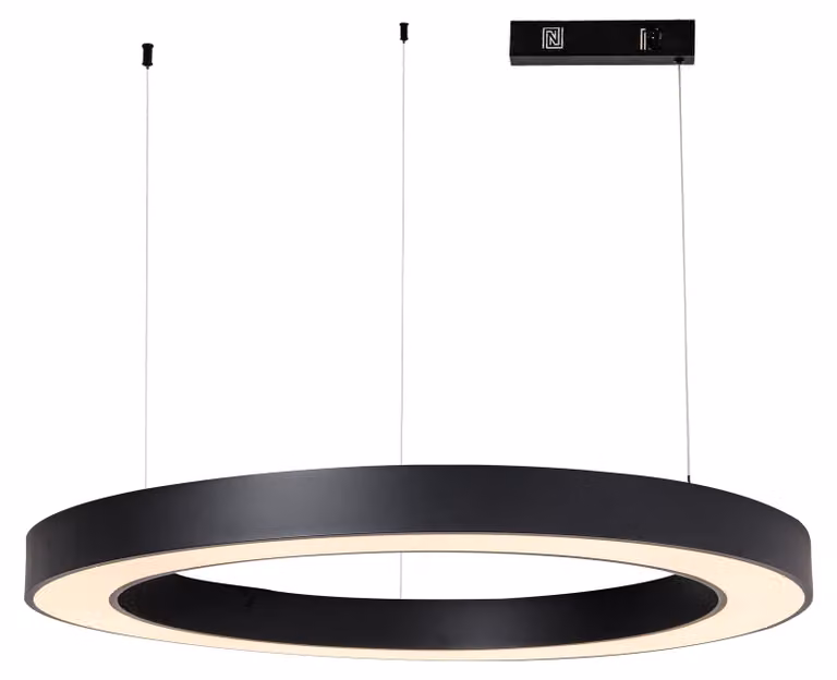 Immax NEO PASTEL SLIM Smart lampada a sospensione 95 x 7 cm 68 W nera Zigbee 3.0