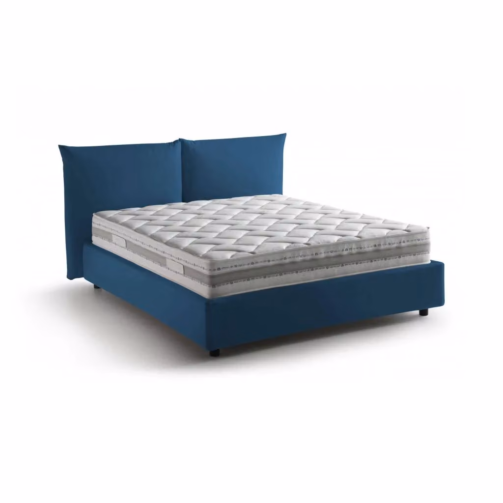 Letto Matrimoniale Arcole Talamo Italia con Materasso Incluso, Blu, L/P/H: 160 x 200 x 225 cm – 2