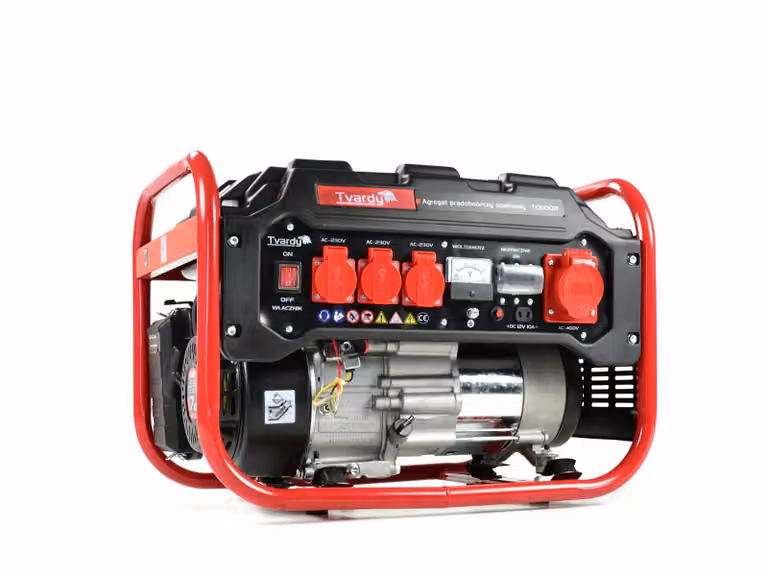 TVARDY Generatore a benzina da 2,8 kW, 12/230/400 V T05002