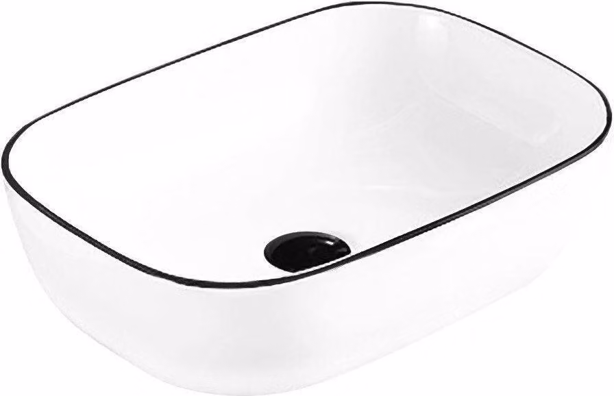 Lavabo MEXEN RITA bianco, riga nera 45 cm