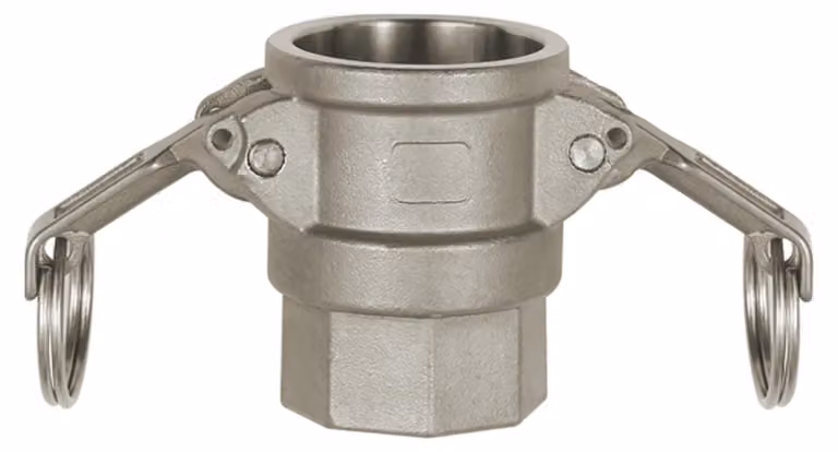 Raccordo rapido Riegler Kamlok con IG, tipo D, ES 1.4401, G 2 1/2