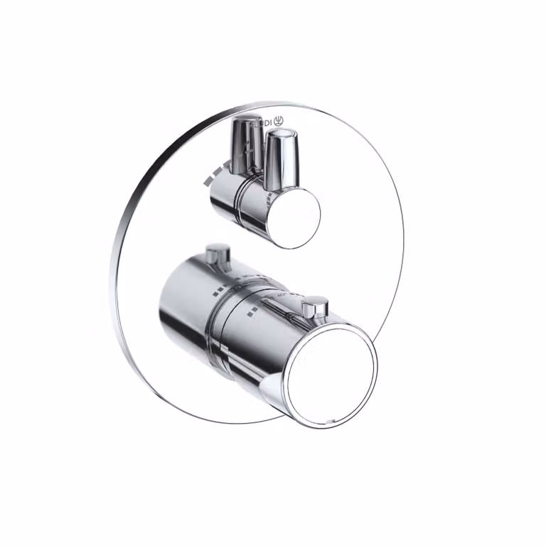 KLUDI ZENTA SL Mitigeur thermostatique encastré pour douche, montage mural, blocage de l'eau chaude, 388850545, 388850545