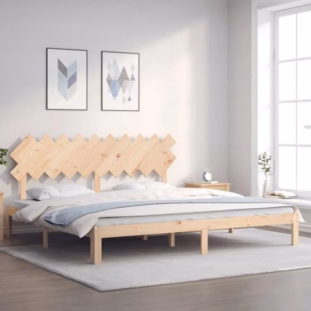 Giroletto vidaXL in legno massello di pino naturale con doghe fisse L/P: 200 x 200 cm – 1
