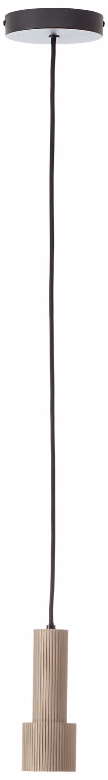 Lampada a sospensione Brilliant Cadiz 60117/76 per soggiorno, cucina, sala da pranzo in alluminio, per interni, grigio - lampadina non inclusa