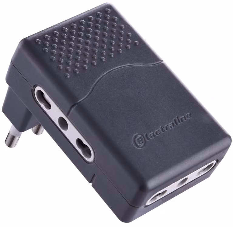 Adattatore Electraline 71928, triplo connettore piatto, 16 A, 230 V, fino a tubo 10/16 A, 230 V, serie S
