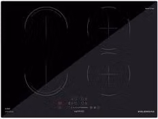Piano cottura a induzione Glem Gas GTI741BSL da 70 cm, 4 zone, Black
