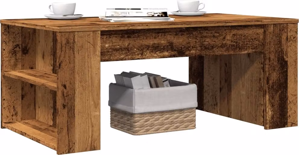 Maison Exclusive - Tavolino effetto legno antico 102x55x42 cm Materiale ligneo