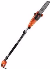 Elettrosega elettrica con asta Black&decker 800 W, barra 25 cm, nero e arancione