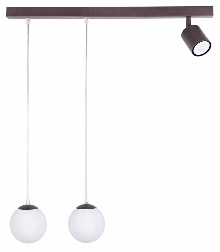 Lampada a sospensione TAVIRA marrone e bianca 3xG9x22W in metallo, dimensioni: 100x60x12 cm, IP20, Sigma Lighting