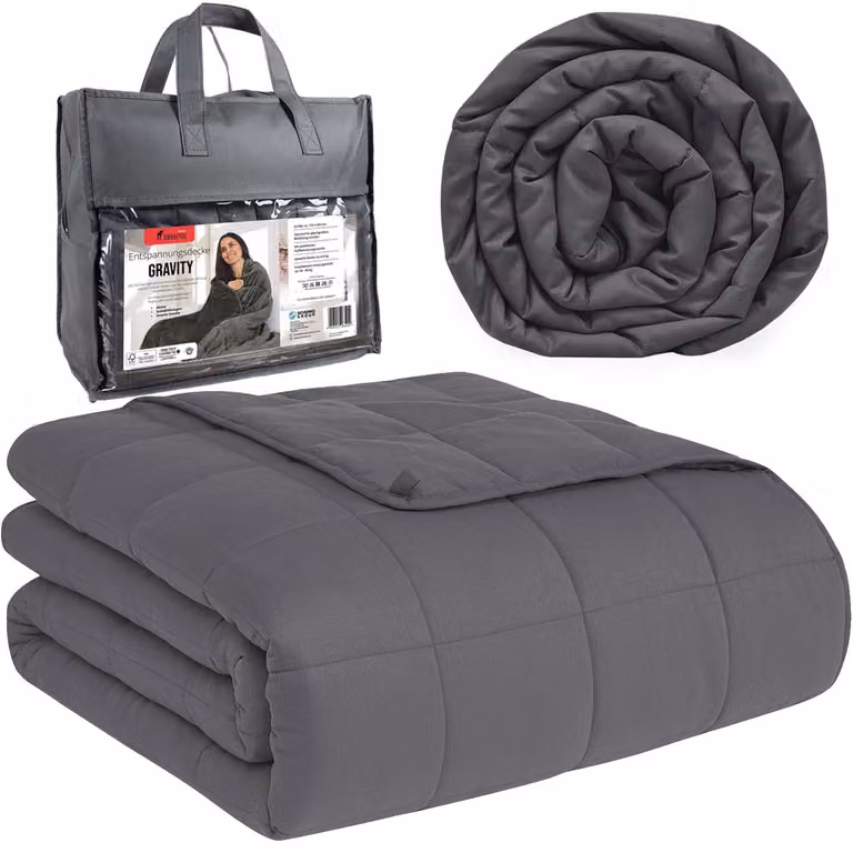 Trapunta pesata, trapunta sensoriale antistress 150x200 cm, 6,8 kg, gravità 6 + borsa