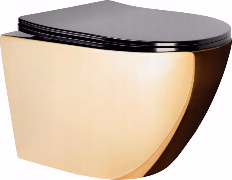 WC sospeso WC sospeso + sedile WC Soft Close Oro Nero