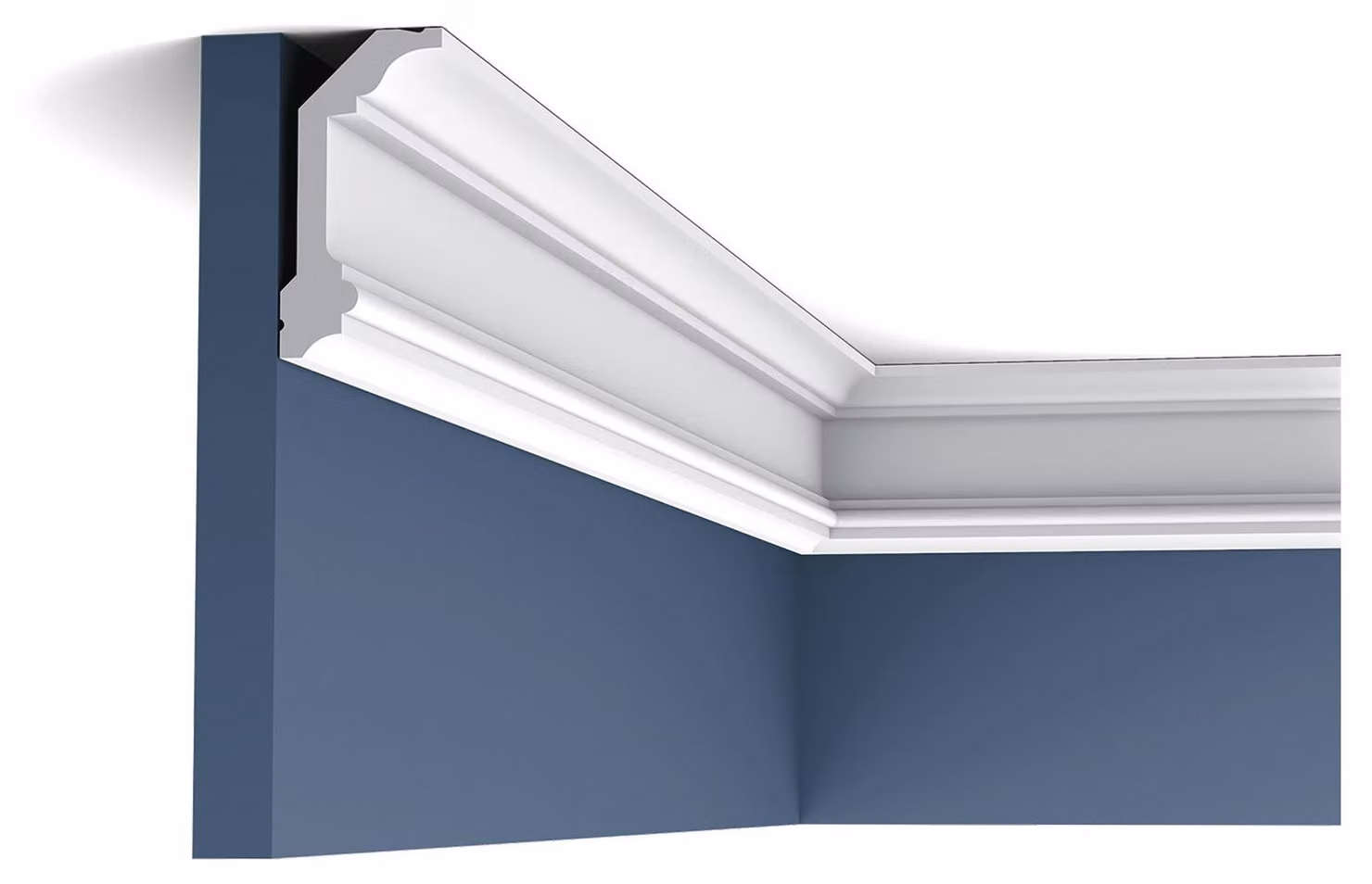 Orac Decor C321 Luxxus profilo decorativo a soffitto a parete modanatura decorativa a stucco profilo decorativo a cornice modanatura decorativa ad angolo | 2 metri