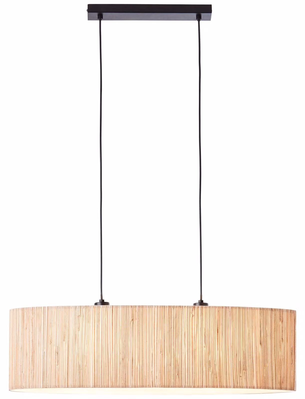 Lampadario Brillante Wimea 2xE27 60 W nero/naturale