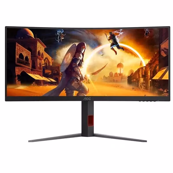 Monitor PC AOC G4 CU34G4Z da 86,4 cm (34") Wide Quad HD 3440 x 1440 pixel LED, Nero e Rosso – 2