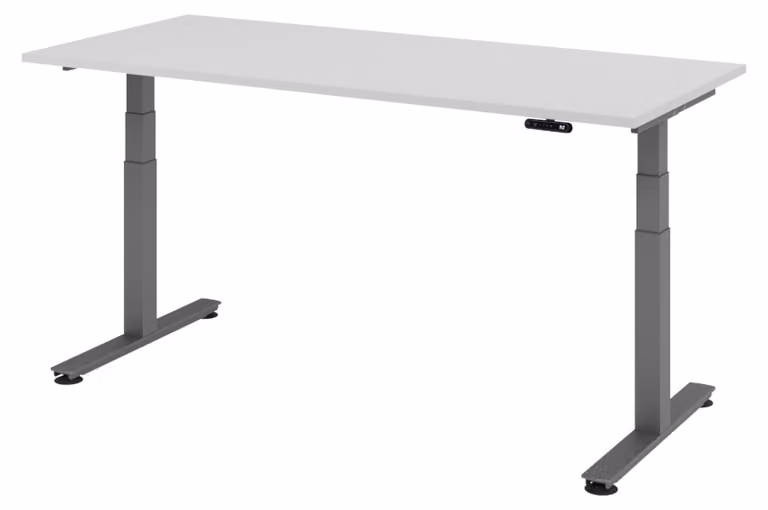Scrivania elettrica bümö XDSM - Struttura: grafite, decorazione: grigio, dimensioni: 180 x 80 cm