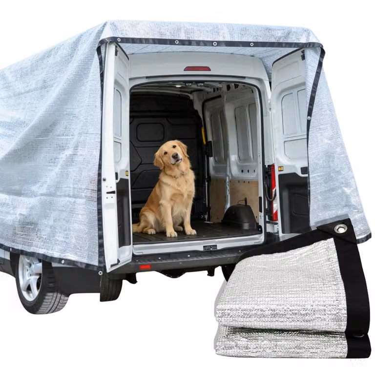 Rete parasole per auto e animali domestici - Pellicola di alluminio - 4 x 6 metri