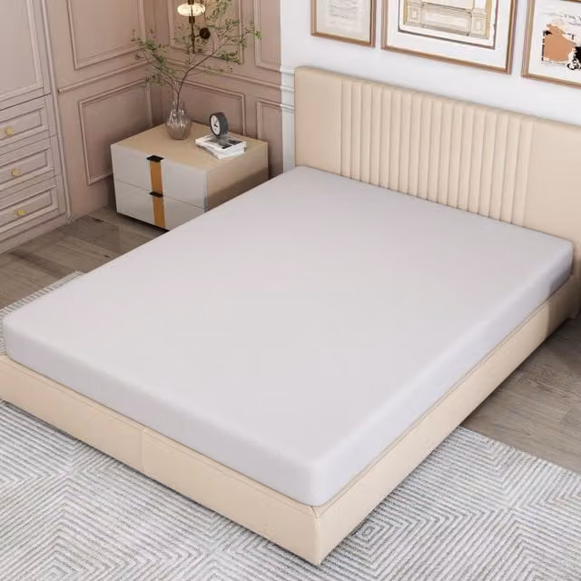 Desviae Materasso in schiuma H3 140 × 200 × 16 cm bianco ergonomico traspirante con fondo antiscivolo e maniglie