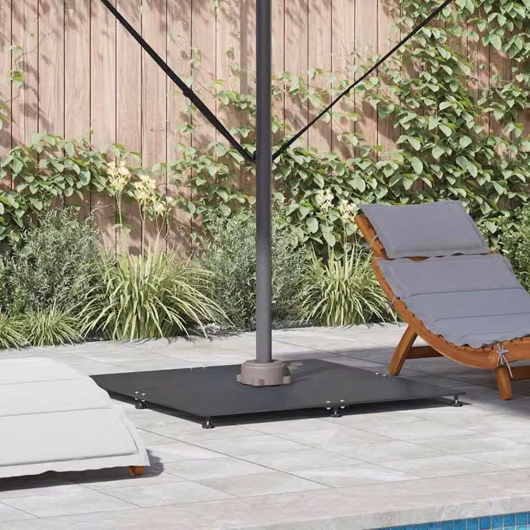 Maison Exclusive - Portaombrelli, 52 kg, grigio scuro, acciaio, forma quadrata