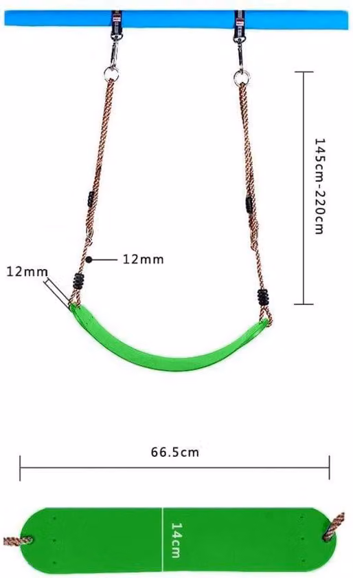Altalena da esterno per adulti e bambini, 33 cm (profondità) x 42 cm (larghezza) x 38 cm (altezza)