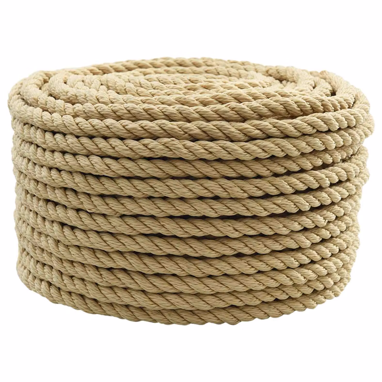 Corda da barca vidaXL in plastica, colore beige o marrone, Lunghezza: 25 m, Diametro: 12 mm