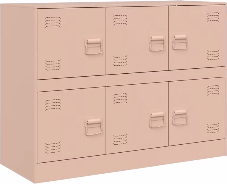 Credenza Rosa 99x39x73 cm in Acciaio