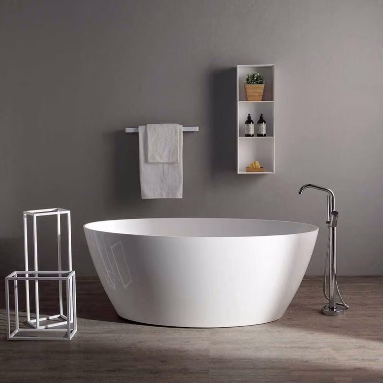 Vasca da bagno moderna in resina di marmo | Serena