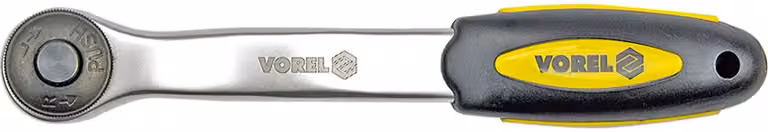 Chiave a cricchetto in acciaio Cr-V da 3/8" con maniglia ergonomica, 72 denti