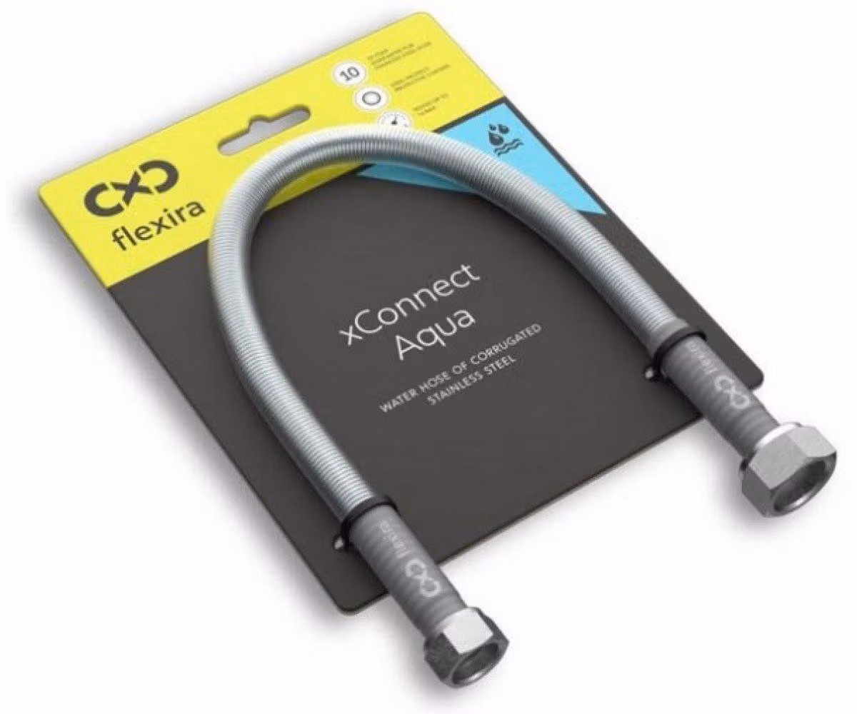 Tubo flessibile per acqua FLEXIRA xConnect Aqua Plus G3/8-G3/8 - 40 cm