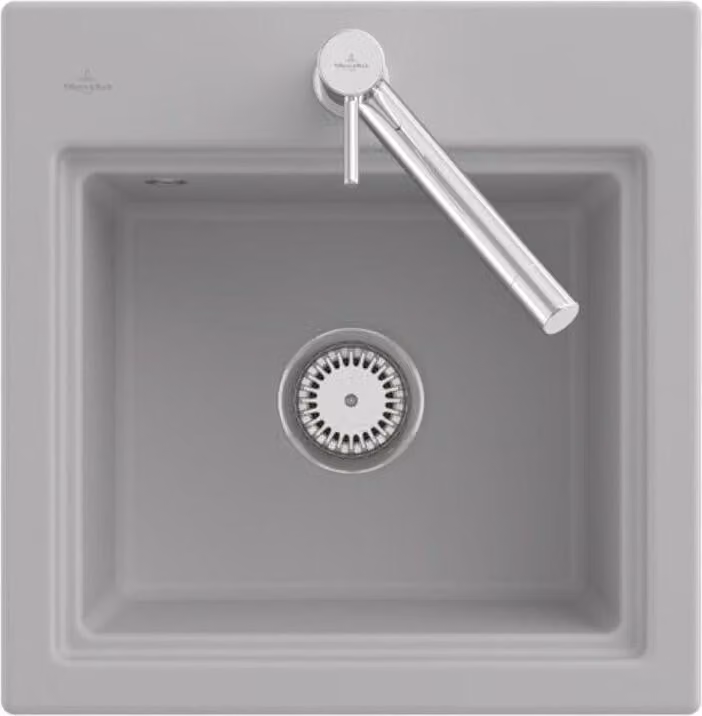 Lavello da cucina Villeroy&Boch, lavello da cucina Subway Style 50 S White Alpine 500x510mm, piano di lavoro della base 50cm