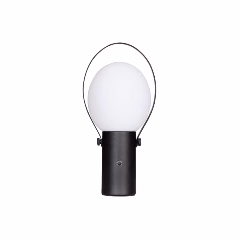 By Rydéns Bari Lampada da tavolo ricaricabile a LED IP44 nero sabbia Bari, dimmerabile, Nero, Metallo, Scandinavo